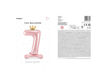 Picture of STANDING FOIL BALLOON NUMBER 7 LIGHT PINK 84CM